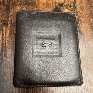 S.T. DuPont Wallet Paris Vintage Pebbled Leather Wallet Billfold Card Holder